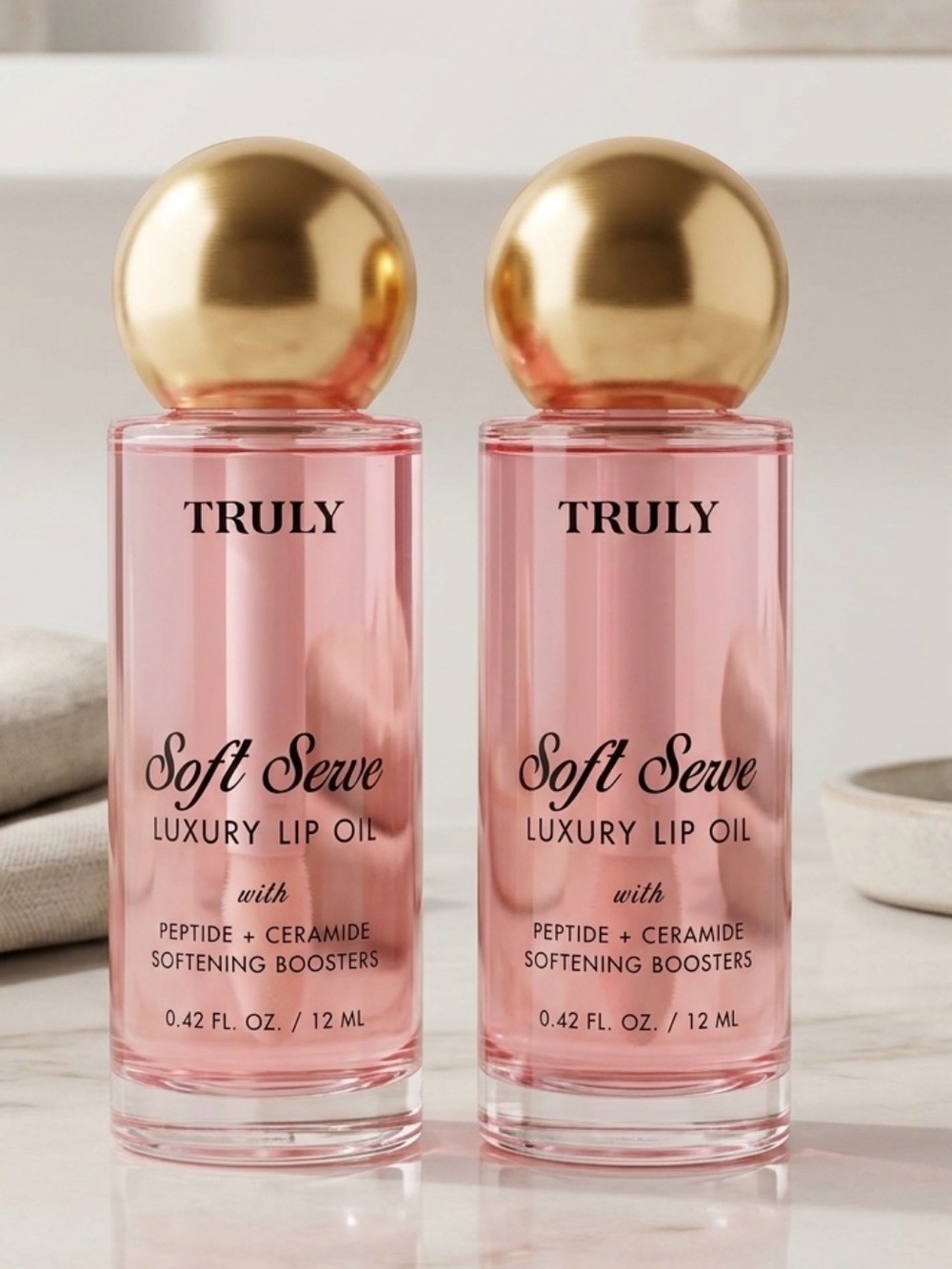 2 Truly Beauty Soft Serve Luxury Lip Oil 12ml each
